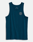 BRIXTON CREST TANK TOP MARINE BLUE - The Drive Skateshop