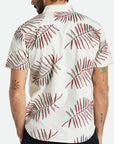 BRIXTON CHARTER PRINT S/S WOVEN OFF WHITE/PALM LEAF - The Drive Skateshop