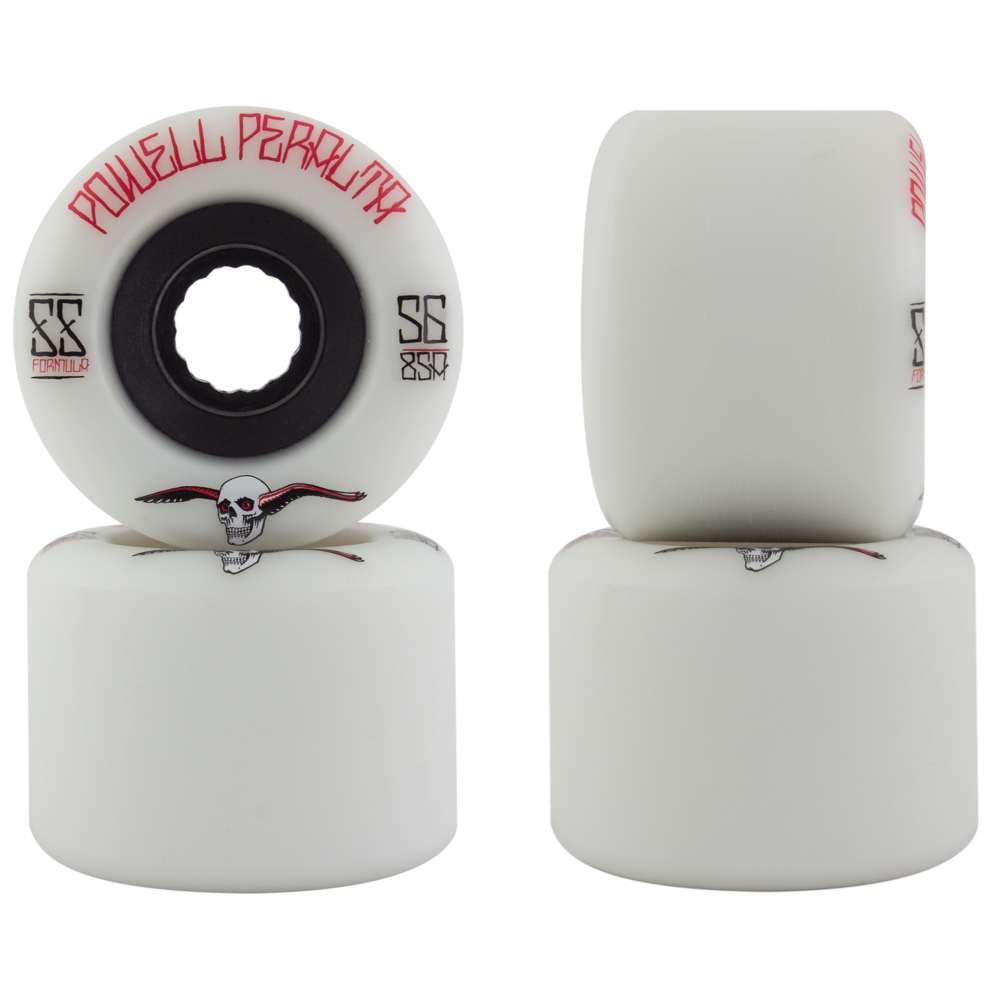POWELL-PERALTA WHEELS G-SLIDES CRUISER WHITE 85A (56MM/59MM) – The