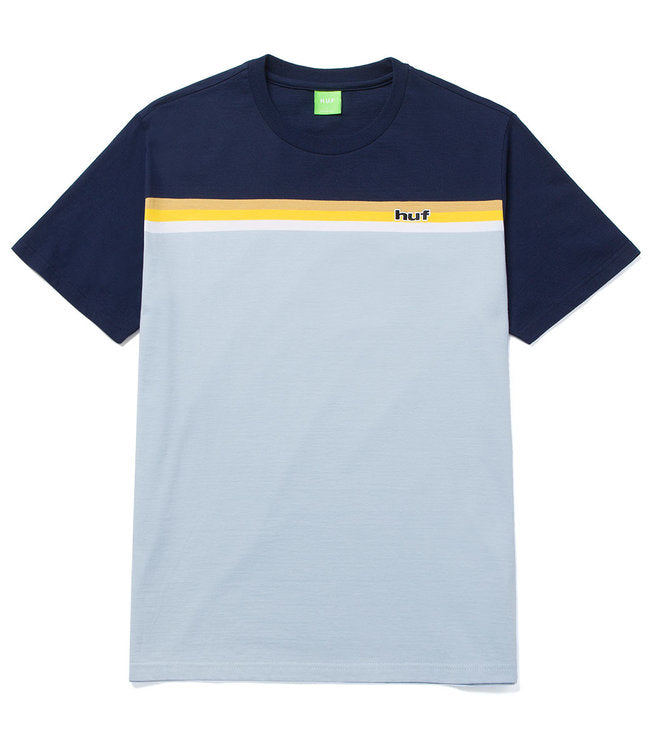 HUF LIDO STRIPE KNIT TOP LIGHT BLUE