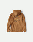 BRIXTON CREST HOOD - MOJAVE/DEEP BROWN/LIMELIGHT
