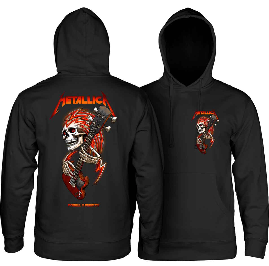 POWELL PERALTA X METALLICA COLLAB OG METALLICA HOODY BLACK - The Drive Skateshop