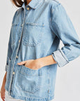 BRIXTON KAREN CHORE COAT - FADED INDIGO - The Drive Skateshop