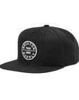 BRIXTON OATH 3 SNAPBACK BLACK - The Drive Skateshop