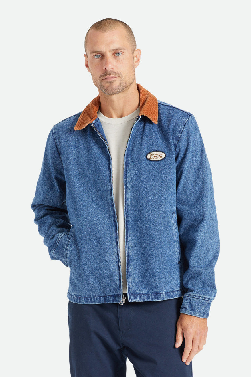 BRIXTON×INDEPENDENT - YARD DENIM JACKET BRIXTON BRIXTON×INDEPENDENT YARD DENIM JACKET raw indigo