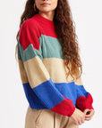 BRIXTON MADERO SWEATER - ROSE RED - 100% ACRYLIC - The Drive Skateshop