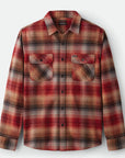 BRIXTON BOWERY FLANNEL DARK BRICK