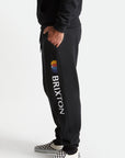 BRIXTON ALTON SWEATPANT BLACK - The Drive Skateshop