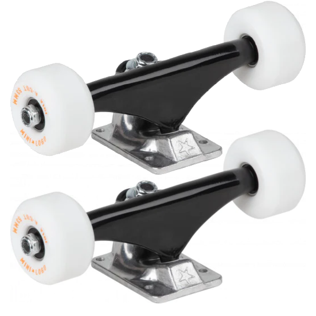 MINI LOGO COMPONENT SUB ASSEMBLY TRUCKS, WHEELS & BEARINGS BLACK - The Drive Skateshop