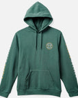 BRIXTON CREST HOOD DEEP FOREST/BRIGHT GOLD/WHITE