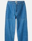 BRIXTON WOMENS VANCOUVER PANT FADED INDIGO DENIM