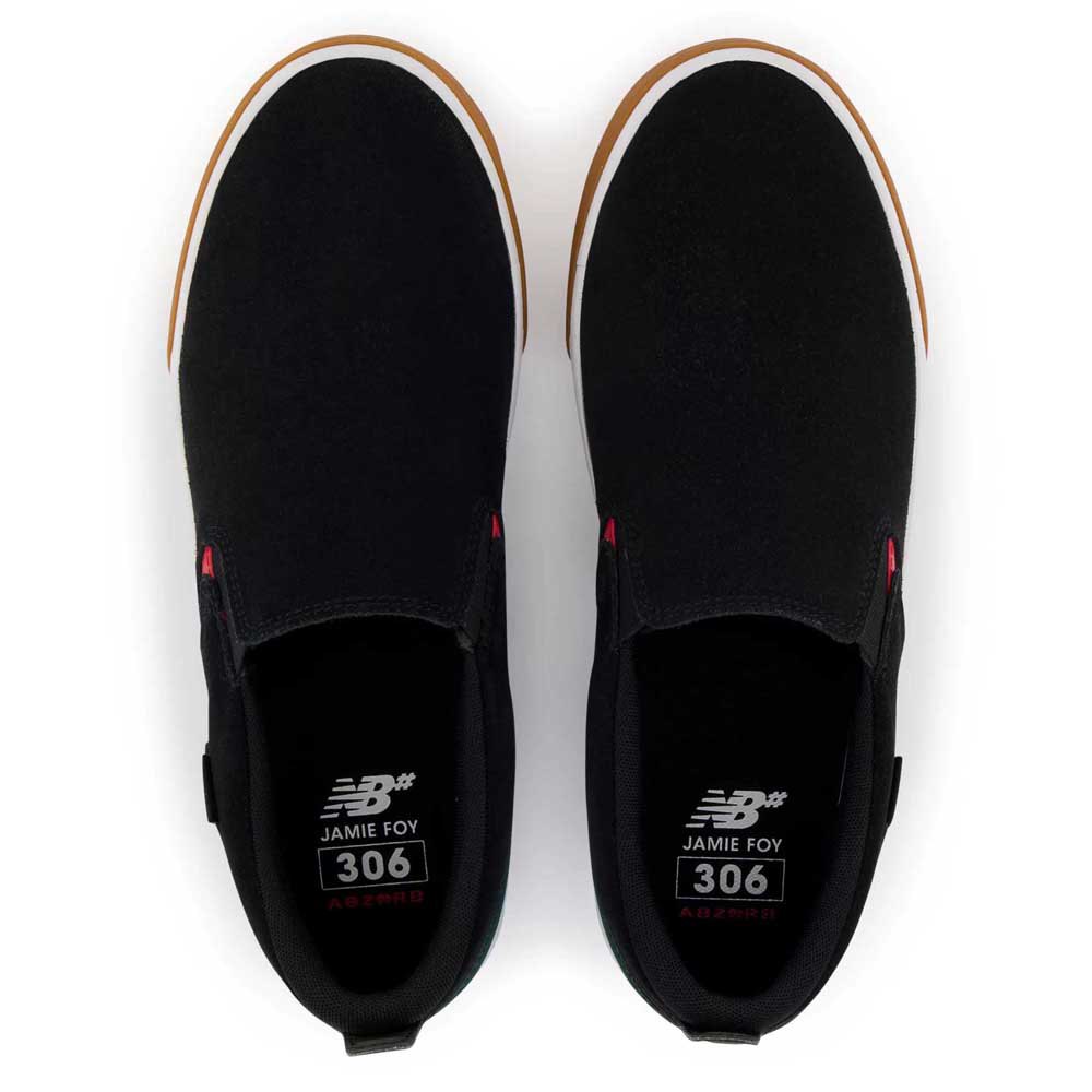 NEW BALANCE JAMIE FOY 306 LACELESS BLACK/WHITE - The Drive Skateshop