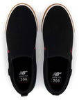 NEW BALANCE JAMIE FOY 306 LACELESS BLACK/WHITE - The Drive Skateshop