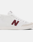 NEW BALANCE 213 WHITE/BURGUNDY
