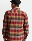 BRIXTON BOWERY FLANNEL DARK BRICK - The Drive Skateshop