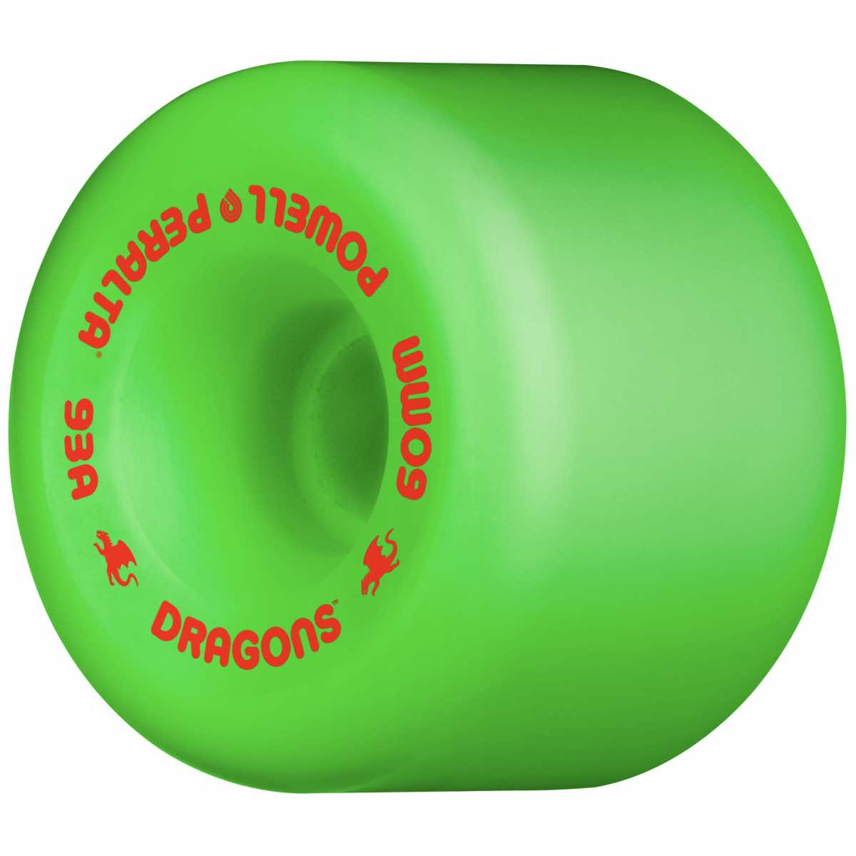 POWELL PERALTA DRAGON FORMULA GREEN RAT BONES WHEELS 93A