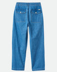 BRIXTON WOMENS VANCOUVER PANT FADED INDIGO DENIM