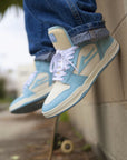 LAKAI TELFORD LIGHT BLUE/CREAM LEATHER