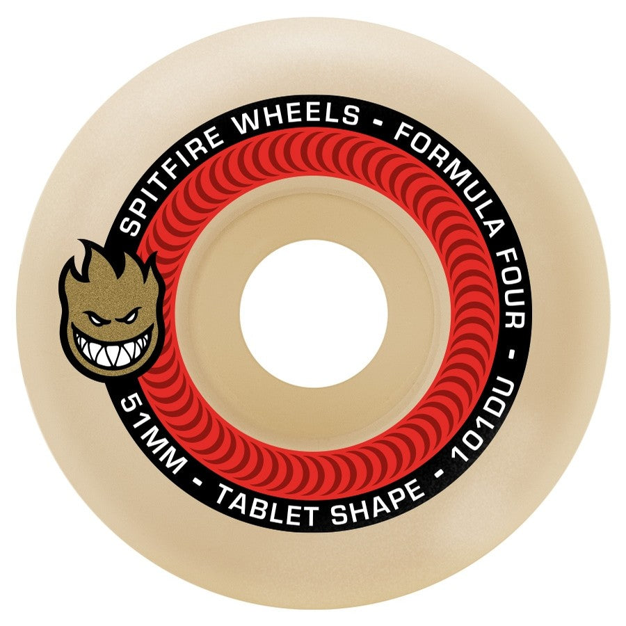 SPITFIRE FORMULA FOUR TABLETS NATURAL 101A (51MM/52MM/53MM/54MM)