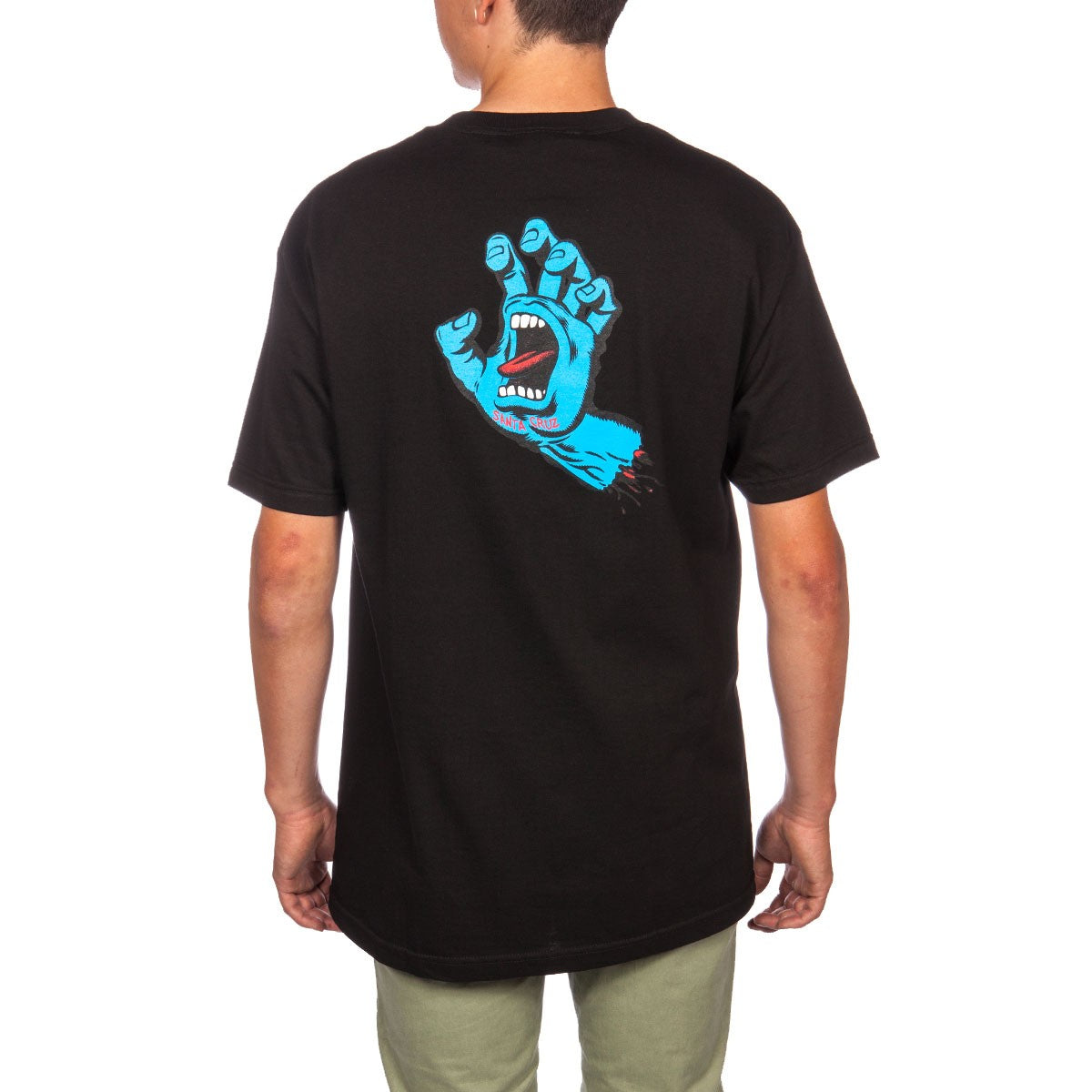 SANTA CRUZ T-SHIRT SCREAMING HAND BLACK – The Drive Skateboard Shop