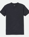 BRIXTON BASIC SLUB S/S HENLEY TEE BLACK