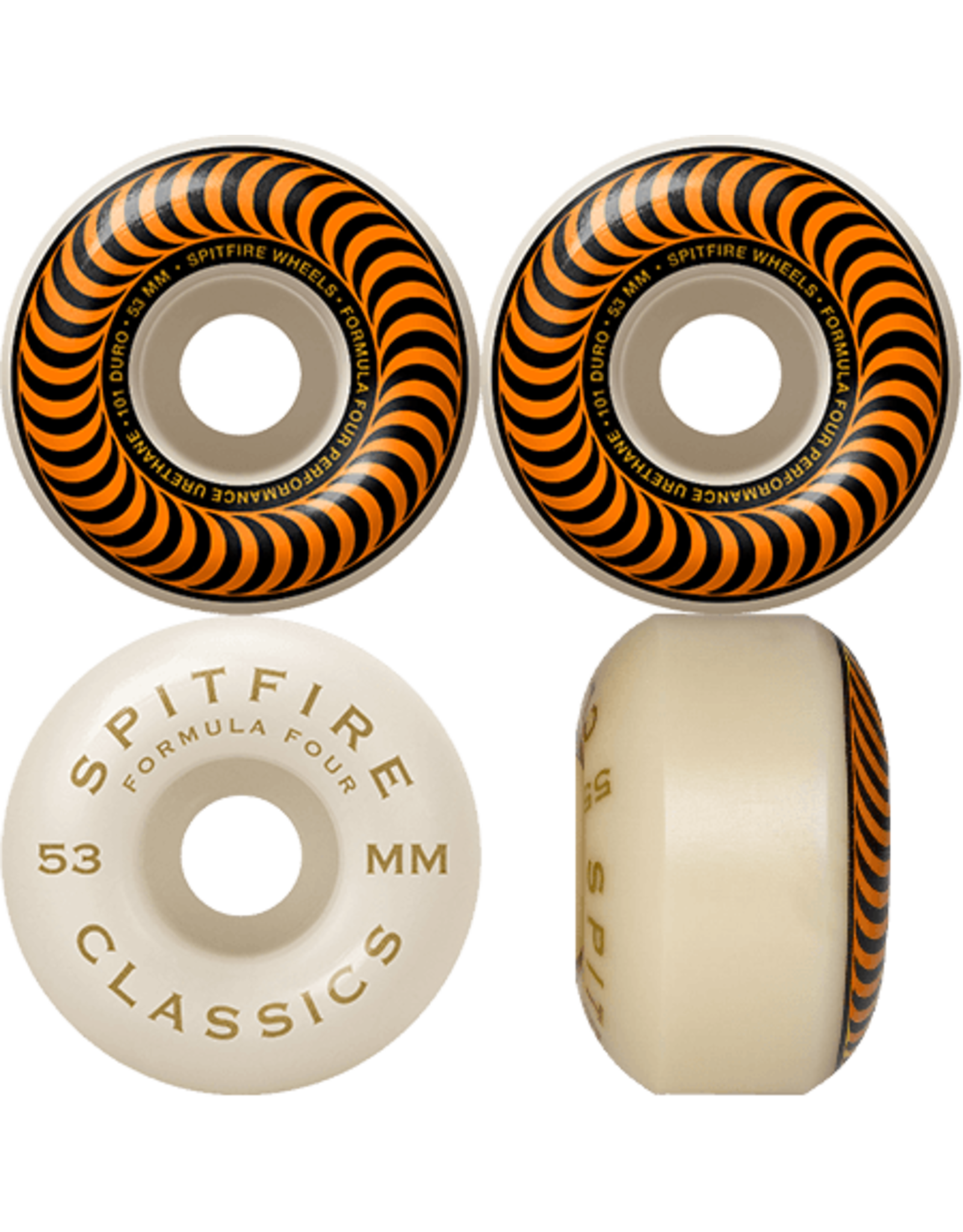 Spitfire Formula Four 101A ウィール 4個入り53mm SPITFIRE WHEELS FORMULA FOUR CONICAL FULL 101A (52MM/53MM