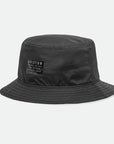 BRIXTON VINTAGE NYLON PACKABLE BUCKET BLACK - The Drive Skateshop