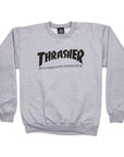 THRASHER SKATE MAG CREW GREY - The Drive Skateshop