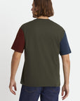 BRIXTON PATRON S/S KNIT TOP PINE/WASHED NAVY/DARK BURGUNDY - The Drive Skateshop