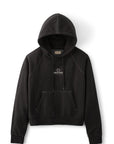 BRIXTON VINTAGE RAGLAN HOODIE - WASHED BLACK - 80% COTTON 20% POLYESTER - The Drive Skateshop