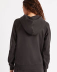 BRIXTON VINTAGE RAGLAN HOODIE - WASHED BLACK - 80% COTTON 20% POLYESTER - The Drive Skateshop