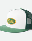 BRIXTON PARSONS HP MESH CAP SILVER PIN/WHITE - The Drive Skateshop