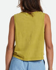 BRIXTON WOMENS CAREFREE POCKET TANK MOSS