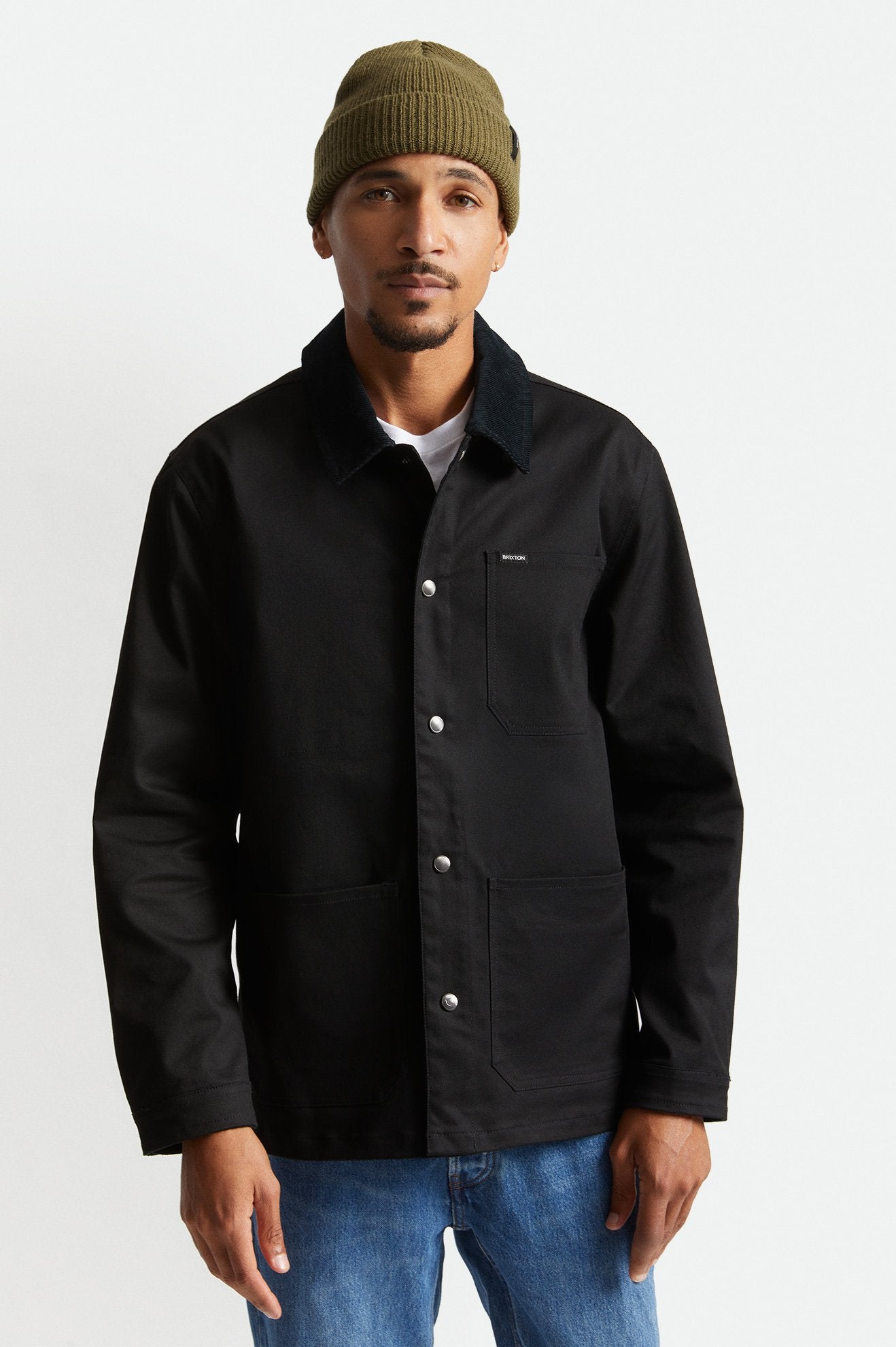 BRIXTON SURVEY X CHORE COAT BLACK – The Drive Skateboard Shop