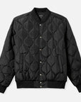 BRIXTON DILLINGER QUILTED BOMBER JACKET BLACK