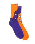 TOY MACHINE SOCKS BORED SECT PURPLE/ORANGE - The Drive Skateboard Shop