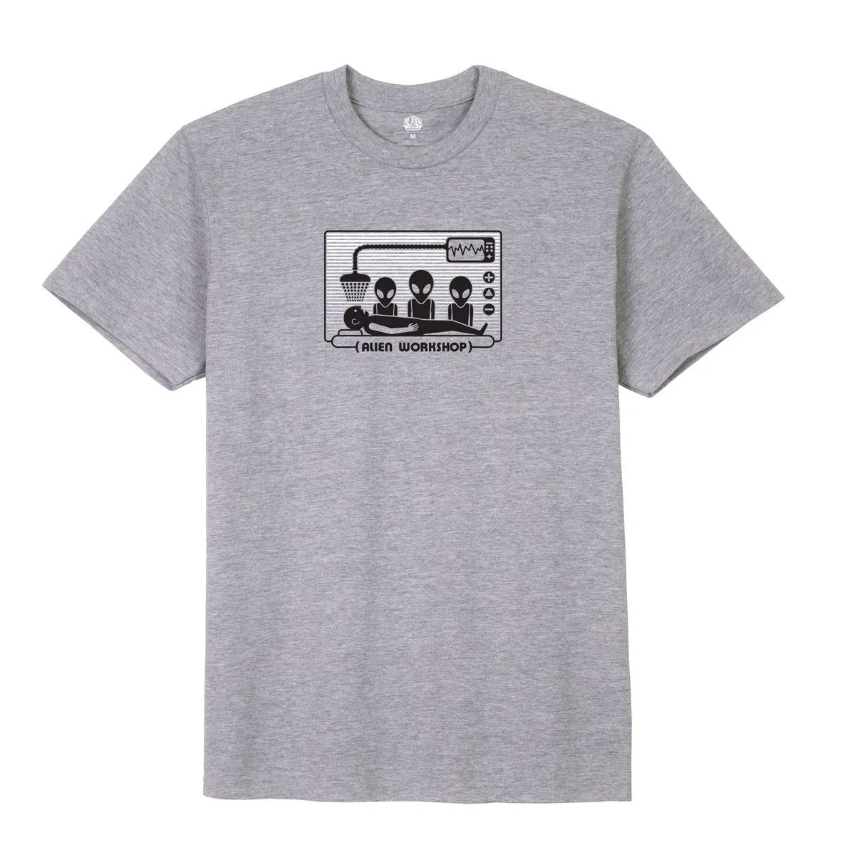 ALIEN WORK SHOP T-SHIRT ABDUCTION RAYS STEEL