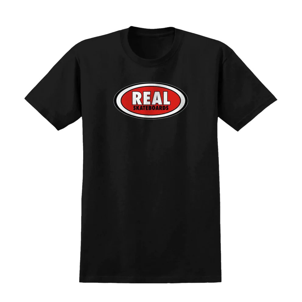 REAL OVAL T-SHIRT BLACK/RED