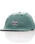 KROOKED EYES STRAPBACK GREEN DENIM - The Drive Skateboard Shop