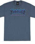 THRASHER FLAME LOGO T-SHIRT DARK HEATHER