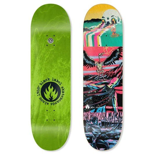 BLACK LABEL DECK - REUTER VIOLENT ACTIONS (8.75") - The Drive Skateboard Shop