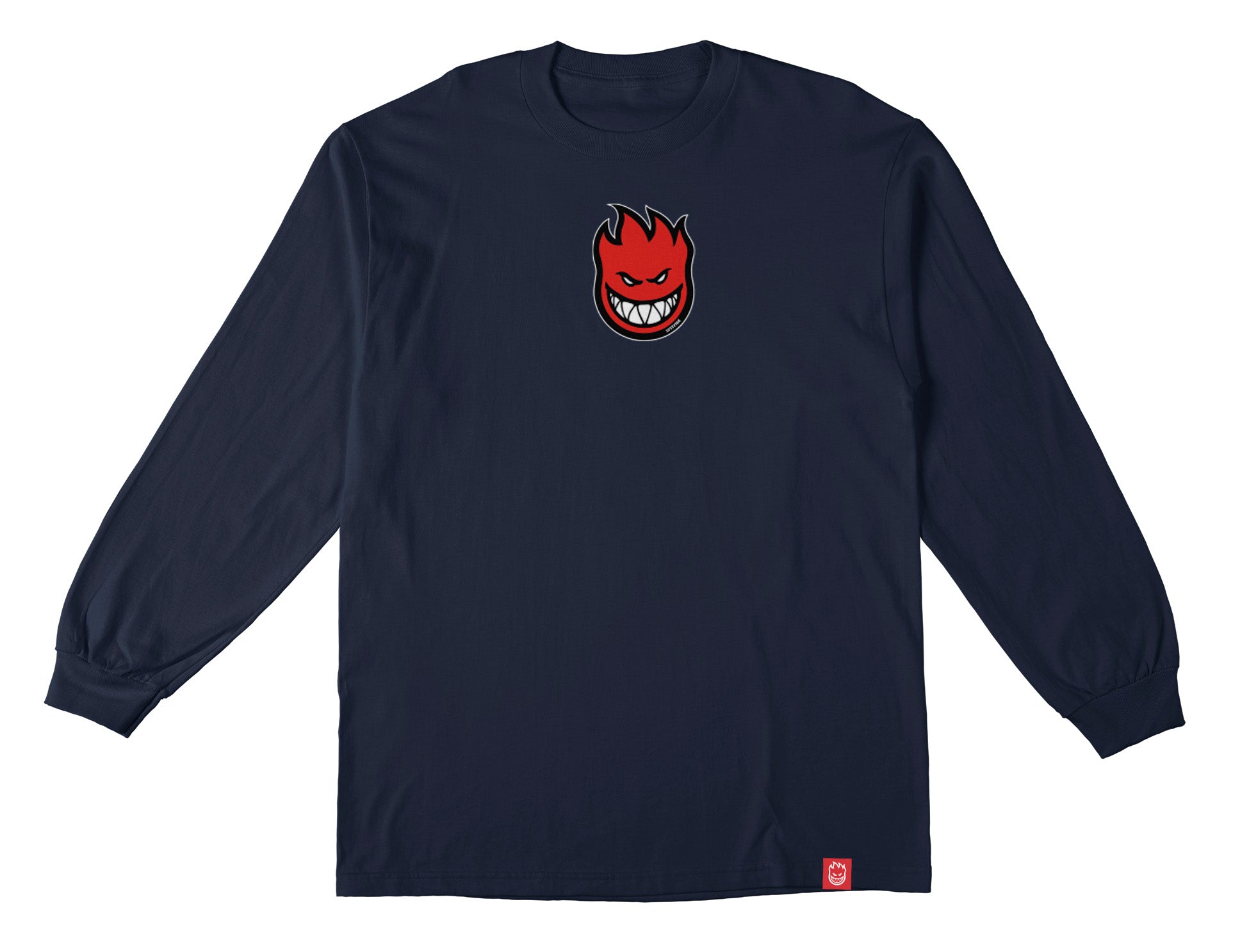 SPITFIRE BIGHEAD MID FILL L/S TEE NAVY - The Drive Skateboard Shop