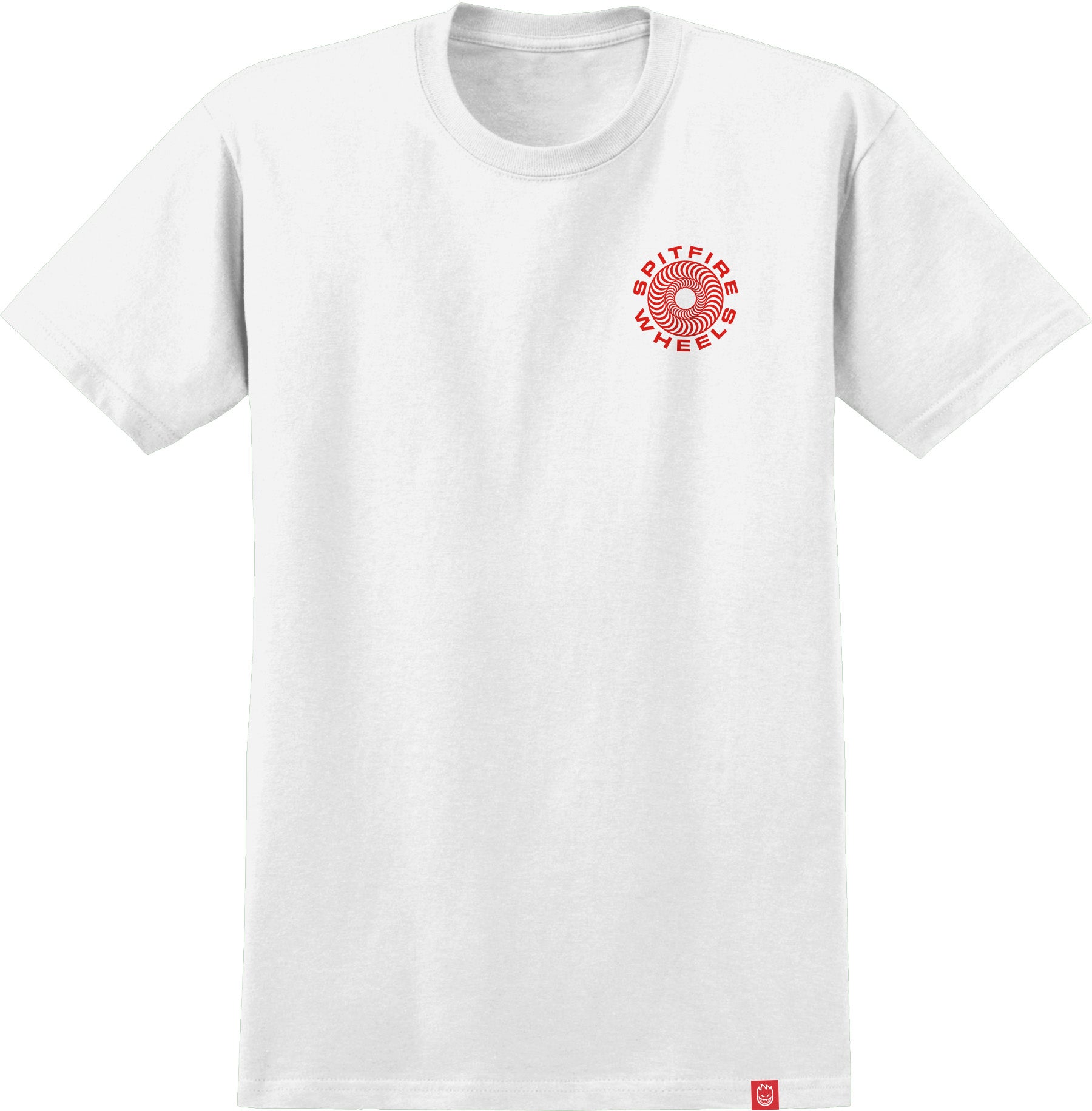 SPITFIRE CLASSIC 87 SWIRL FILL TEE WHITE - The Drive Skateboard Shop