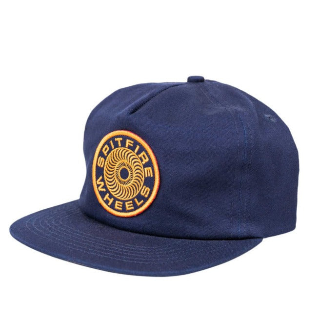 SPITFIRE CLASSIC 87 SWIRL PATCH SNAPBACK NAVY/ORANGE - The Drive Skateshop