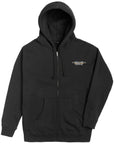 LOSER MACHINE CHAINLINK ZIP HOOD BLACK - The Drive Skateshop