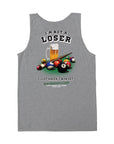 LOSER MACHINE BILLIARDS TANK HEATHER GREY 