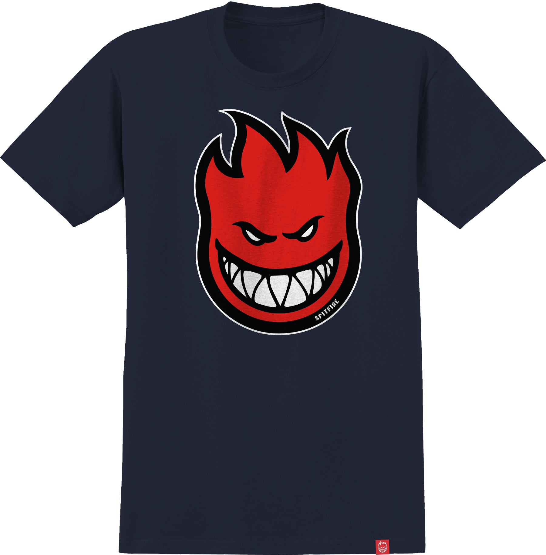 SPITFIRE BIGHEAD FILL YOUTH TEE NAVY - The Drive Skateboard Shop