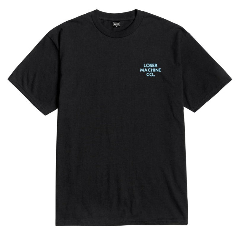 LOSER MACHINE NEON-DESTROY T-SHIRT BLACK - The Drive Skateshop