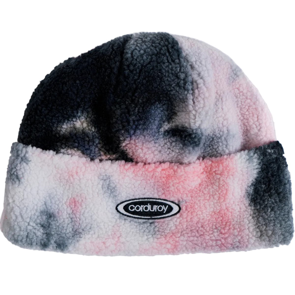 CORDUROY BEANIE FLEECE BLACK