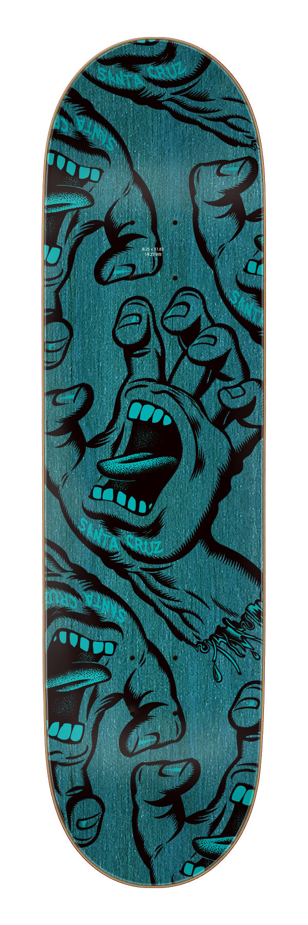 SANTA CRUZ DECK CROWDED HAND ATV (8.25")